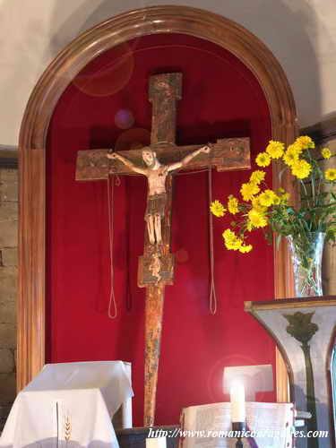 TALLA ROMNICA DE CRISTO EN ALTAR MAYOR